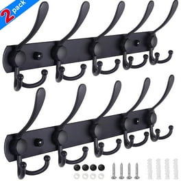 Household Essentials 5 Hook Wall Mounted Coat Rack Walmart