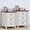 White, variant on Buildhom 18" Farmhouse Nightstand with Roman Column, 3-Drawer Wood Bedside Chest for Bedroom & Living Room, White