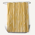 thumbnail image 1 of Simply Daisy 70" W x 73" H Wood Stripe Geometric Print Polyester Shower Curtain, Yellow, 1 of 3