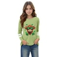 thumbnail image 5 of AUNVITO St. Patrick's Day Fashion Cute Printed Casual Long Sleeve Tops for Boys and Girls, 5 of 5