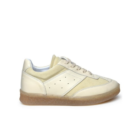

Mm6 Maison Margiela Woman Ivory Leather Sneakers