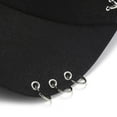 thumbnail image 4 of Decodeary Stay Stylish With Adjustable Ring Baseball Cap Any Occasion Cap With Rings Hat On Or Off Duty Match Style Party Black 1Set, 4 of 6