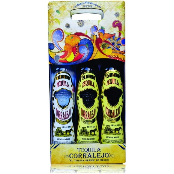 Tequila Corralejo Paquete C/3 Bco - Rep - Añejo Mini 100 ml