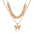 thumbnail image 1 of LYMAYTER Retro Pendant Necklace Jewelry Accessory - Exaggerated Twisted Chain Double - layer Sweater Necklace, 1 of 6