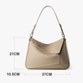 thumbnail image 5 of Bolso de hombro GEEK de piel de vaca para mujer, moderno y lujoso, con diseño geométrico, bandolera de piel auténtica, popular en el mercado., 5 of 5