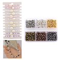 thumbnail image 4 of ziyahi 200x Perles à Écraser en Métal Fabrication de Perles Entretoises Perles pour Fournitures Perles Entretoise Rondes Perles à Écraser Métal pour Trouver Fabrication de Bijoux Bricolage, 4 of 7