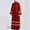 A122 Red, variant on Men's Clergy Priest Robe Costume Long Zipper Front Cassock with Metallic Trim Medieval Wizard Sorcerer Fantasy Cosplay Halloween Themed Party Dress
