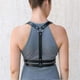 thumbnail image 2 of Women Girls Punk Waist Harness Jewelry Body Chest Harness Body Chain Goth Black Caged Bra PU Leather Waistband for Rave Festival, 2 of 5