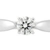 Authenticated Used Tiffany & Co Diamond 0.20ct (I / VS1 3EX) Harmony Solitaire Ring Pt950 # 7.5