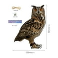 thumbnail image 4 of ACDANC Owl to Scare Birds & Squirrels - Realistic Bird Scare Owl Decoy with Reflective Eyes - Outdoor Hanging Deterrent for Garden, Patio & Fruit Tree Protection, 4 of 7