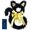 Yellow, variant on Halloween Black Cat Tinsel Wreath, Lightweight Glitter Cat Silhouette Hanging Ornament with Bow Accent, 16.54 Inch Spooky Halloween Front Door Wreath for Home Classroom Office Indoor Party Decor