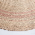 thumbnail image 3 of SAFAVIEH Natural Fiber Malandra Geometric Area Rug, Pink, 7' x 7' Round, 3 of 7