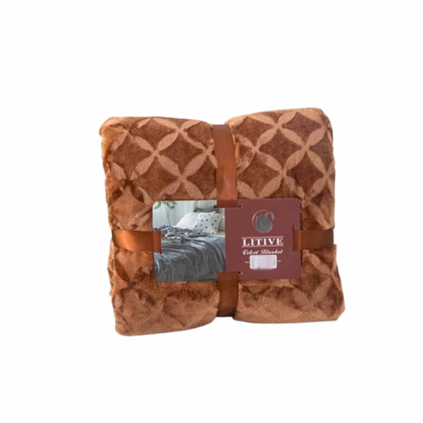 Cubierta de Sofá Al Aire Libre Manta Faray de Terciopelo de Leche, Poliéster Azul 100x150cm Portátil Ligero sin Derramamiento para la Decoración de Viaje de Picnic Cubierta de Sofá de Terciopelo