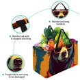 thumbnail image 3 of Xiong Fugu Large Capacity Foldable Oxford Cloth Decorative Box - Reusable Picnic Basket, Shopping Basket, and Storage Basket, 3 of 7
