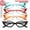 1.0X, variant on 4 Pcs Cat Eye Reading Glasses for Women Rhinestone Gradient Frames +1.0 to +4.0