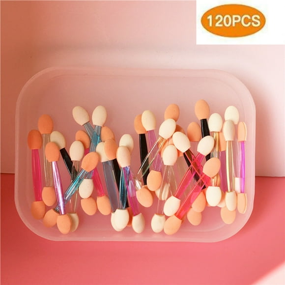 Sponge Applicators With Container 4 Colors Eyeshadow Brushes Makeup Applicator Bronzer Brush