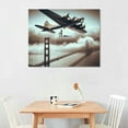 thumbnail image 2 of Nawypu  Funny Wall Art For Living Room - B-17 Flying Fortress Air Force Fighter Military Bomber Plane : Canvas Prints Art For Dinning Room, 2 of 6