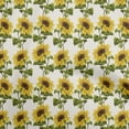 thumbnail image 1 of oneOone Polyester Spandex Yellow Fabric Floral Sewing Craft Projects Fabric Prints By Yard 56 Inch Wide, 1 of 4