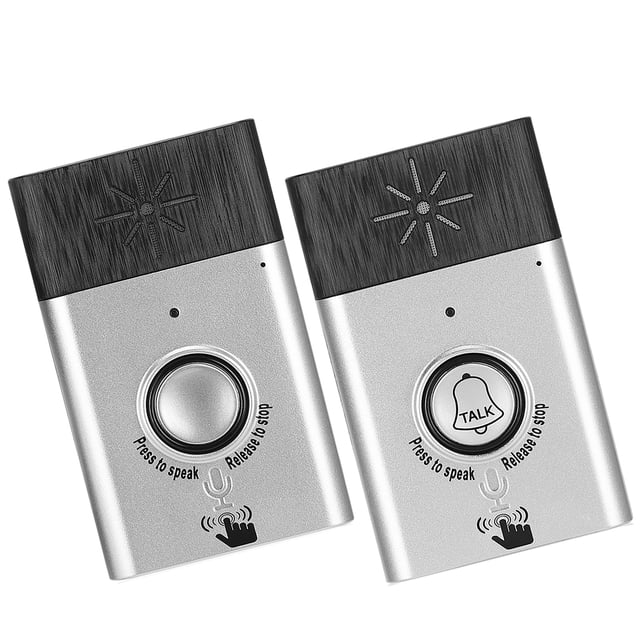 Chime de la Puerta, Altavoz injustable Smart Wireless Voice Interinging Door Door Bell, Largo Apartamento de Tiempo en Espera para Seguridad para el Hogar Puerta de Instalación