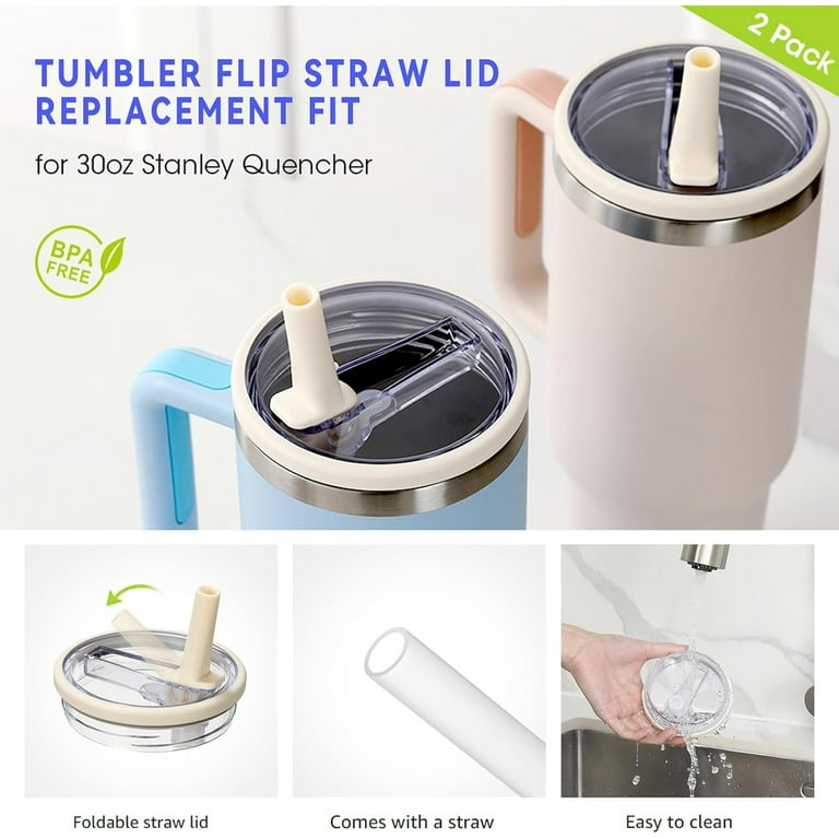 PCS 30 Oz Replaceble Tumbler Flip Straw Lid for Stanley,Lid