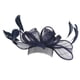 thumbnail image 3 of Tocado Derby de plumas y flores para boda de carrera para mujer Azul oscuro, 3 of 9