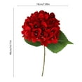 thumbnail image 3 of hulanddfd 18" Artificial Hydrangea Flowers, Red Hydrangea Artificial Flower with Stems Fake Flowers for Wedding Bouquet Landscaping Home Decor, 3 of 6