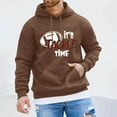 thumbnail image 2 of toraway Sweat-Shirt Surdimensionné Robe Patchwork Hiver Mode Homme Sport Imprimé à Manches Longues Pull-Over Sweat-Shirt Texture Décontracté S, 2 of 4