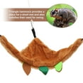 thumbnail image 4 of Unique Bargains Hamster Hammock Sugar Glider Cage Accessories Toys Rat Hammock Small Animals Hanging Bed Hideout Tunnel Swing Rodent Hammock Brown 5 Pcs, 4 of 7