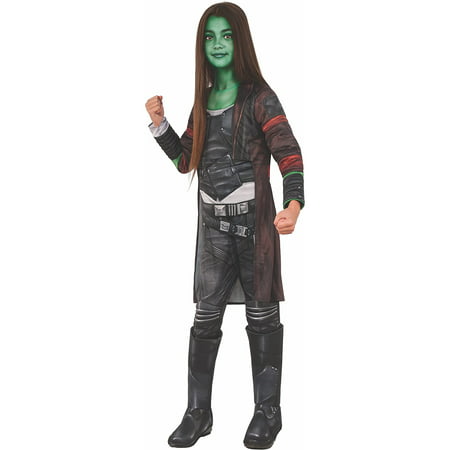 Rubies Costume Guardians of The Galaxy Vol. 2 Deluxe Childs Gamora Costume, Multicolor, Medium