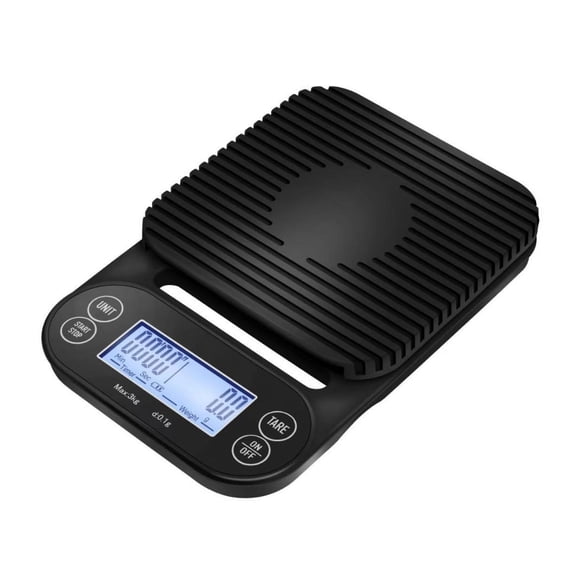 Italian timed coffee scale, coffee bean weighing device, LED display electronic scale, multifunctional high-precision roasted coffee scale