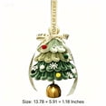 thumbnail image 3 of Small Christmas Ornaments Hanging Decoration with Bell, Christmas Tree Ornaments Xmas Decorations, Holiday Decor Christmas Decorative Hanging Ornaments, 3 of 6