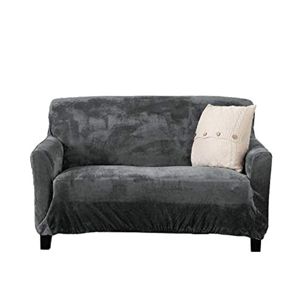 Great Bay Home Velvet Plush Stretch Loveseat Slipcover Velvet Loveseat