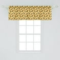 thumbnail image 2 of Bird on a Wire Window Valance, Repetitive Colorful Animals with Exotic Motifs on Stripes, Curtain Valance for Kitchen Bedroom Decor with Rod Pocket, 54" X 18", Pale Orange Multicolor, by Ambesonne, 2 of 2