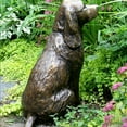 thumbnail image 5 of Dog Garden Statue, Realistic Sitting Dog Sculpture With Bronze Finish, For Patio Yard Lawn Porch Decor, Outdoor Garden Decoration, Home Garden Accent, Dog Lovers Gift, 5 of 9