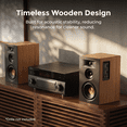thumbnail image 2 of ULTIMEA 3-Way Powered Bookshelf Speakers with 5.25" Woofer, 70W RMS, App, Edge Horn & BassMX, SUB Out & HDMI ARC for Home Theater, Bluetooth 6.0, Auracast, Grille-Free Design, BS-3, 2 of 11