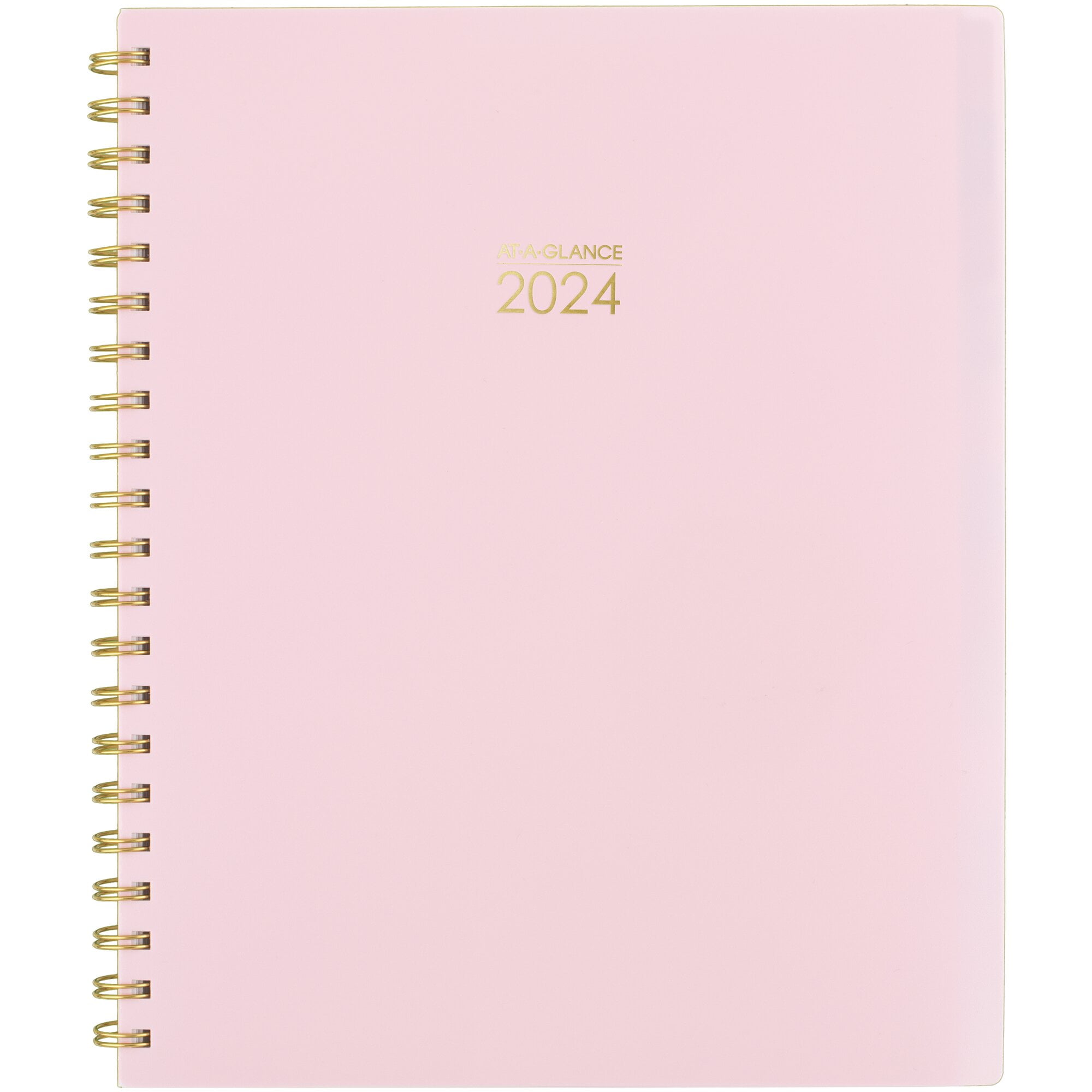 AT-A-GLANCE Harmony 2024 Weekly Monthly Planner Pink Large 8 12 x 11 ...
