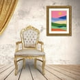 thumbnail image 3 of Zaman, Farida 19x24 Gold Ornate Wood Framed with Double Matting Museum Art Print Titled - Desert Landscape II, 3 of 4