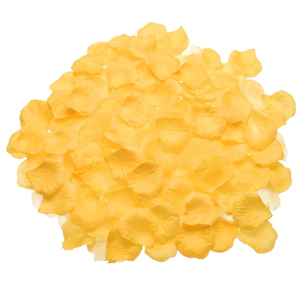 1000 Pcs Pétalos de Flores de Seda Falsos para Bodas, Pétalos de Rosa Artificiales a Granel para Pétalos de Confeti de Boda (Naranja Amarillo)