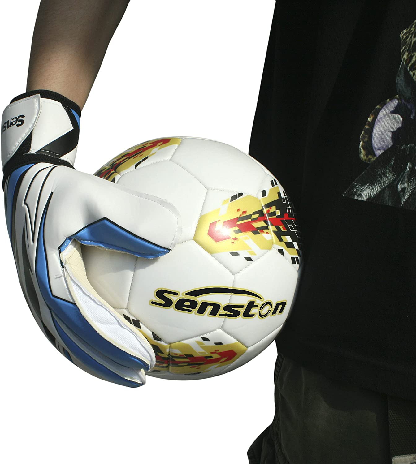 Kids Sports Training Soccer Football Goalkeeper Gloves Hand Protection Filmy 