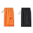 thumbnail image 5 of Youmylove Mens Hiking Work Short Solid Color Quick Drying Elastic Sports Men Casual Loose Comfortable Trendy Sports Workwear Shorts Comfy Work Shorts, 5 of 6
