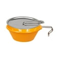 thumbnail image 1 of S SERENABLE Camping Bowl with Handle Portable 250ml Soup Bowl Tableware Cooking Utensil Food Orange, 1 of 9