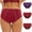 Purple, variant on uublik Value 3-Pack, Period Panties Women Leak Proof Cotton Overnight Menstrual Panties Briefs Period Thong Underwear for Women Black