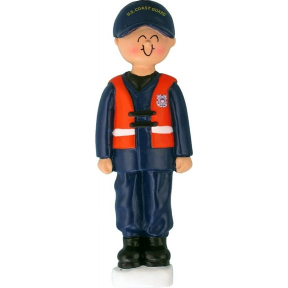 Armed Forces Coast Guard Male Personalized  Christmas Ornament DO-IT-YOURSELF