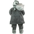 thumbnail image 5 of Northlight 24" Gray and White Santa Claus with Lantern Christmas Figure, 5 of 5