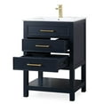 thumbnail image 6 of 24" Tennant Brand Aruzza Navy Blue Small Narrow Navy Blue Bathroom Vanity 2822-V24NB, 6 of 7