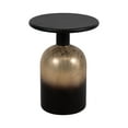 thumbnail image 2 of Sagebrook Home Neutral 22" Elegant Wood and Glass Brown Accent Side Table, 2 of 7
