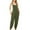 Green, variant on VBARHMQRT Black Rompers for Women Sexy Plus Size Sleeveless Overalls Jumpsuit Casual Solid Summer Bib Pants Bottons Jumpsuit Romper with Button Pockets Womens Romper Dress Long