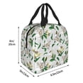 thumbnail image 3 of Lsque Lilies Flowers Pattern Lunch Bag Women/Men Insulated Lunch Box,Small Leakproof Cooler Food Lunch Containers Reusable High Capacity Lunch Tote Bags, 3 of 6