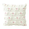 thumbnail image 2 of Yeciiwht Christmas Pillow Covers 18x18in，Knitted Bow Pillow Cases Decorative Throw Pillow Covers with Heart Accents for Home Christmas Decor 4 Colors, 2 of 7