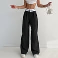 thumbnail image 2 of Eashery Pants for Women High Waist Loose Womens Trouser Pants Womens Pants Dressy Casual (Black,M), 2 of 5